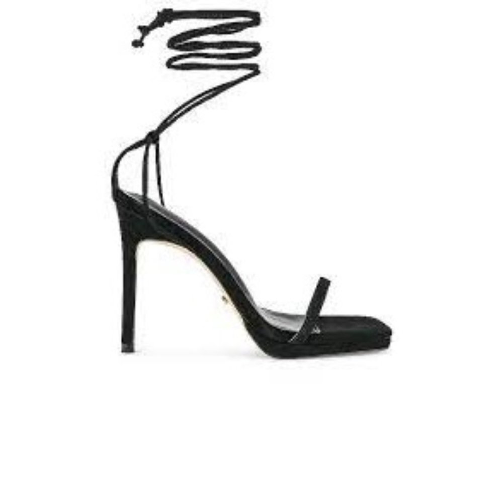 Tony Bianco Fleur Sandal in Black Suede